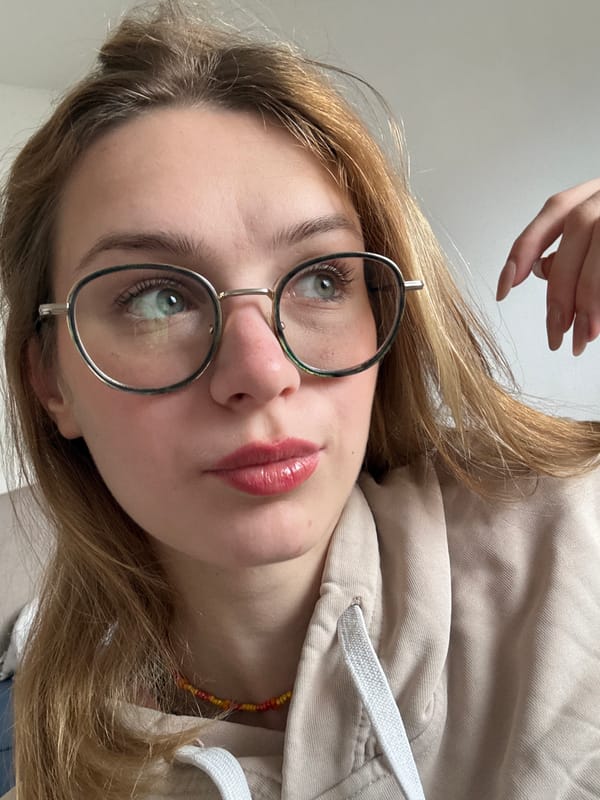 Woman takes selfie in Kragujevac, Serbia