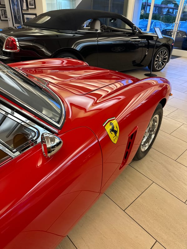 Late-night luxury car showroom visit documented in Beverly Hills