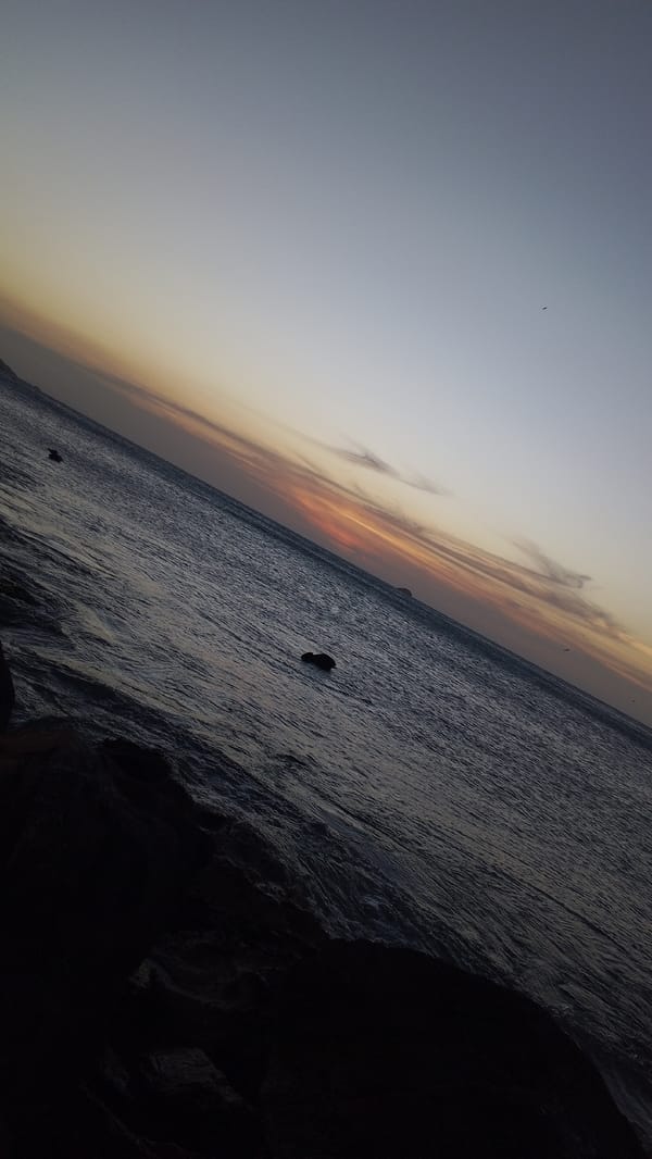 Twilight seascape captured in Pedro González, Venezuela