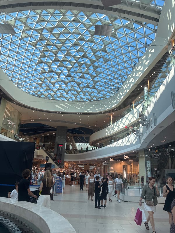 Youth event and mall activity at a Sochi shopping center