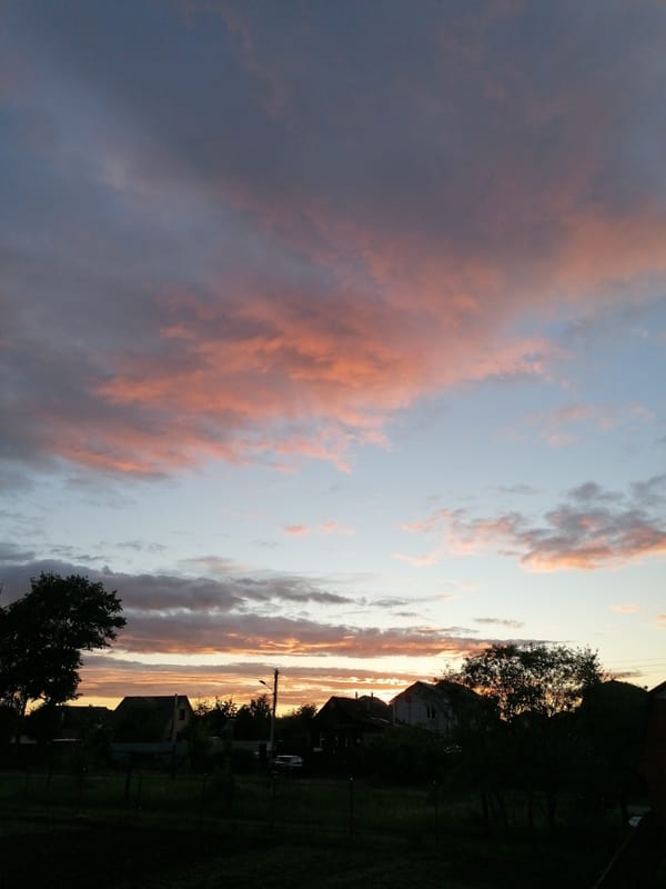 Evening domestic scenes captured across 43 minutes by single witness