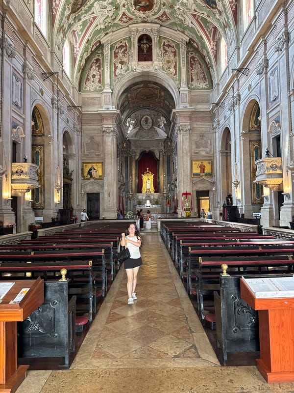 Sunday morning in Lisbon, from trams to church interiors