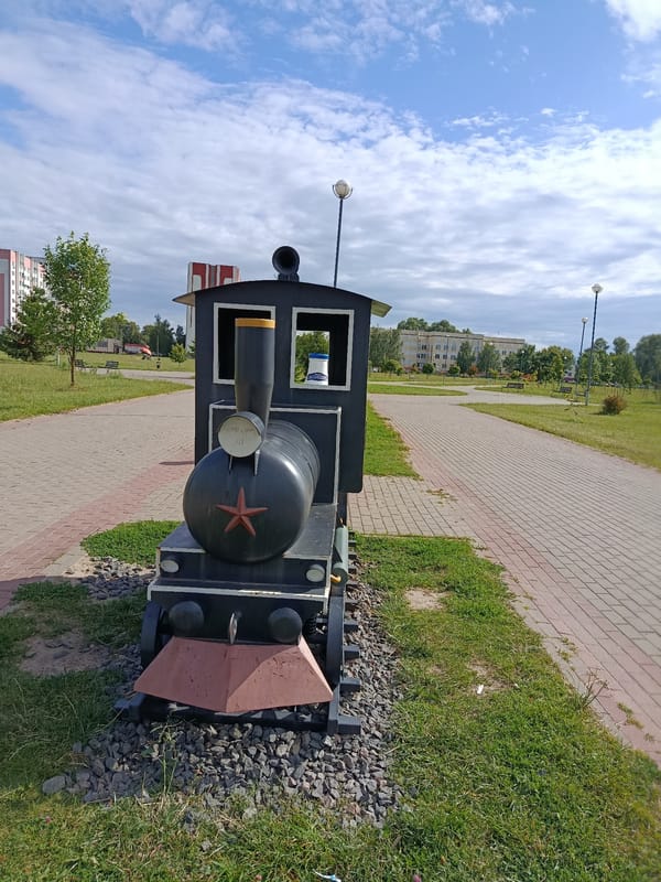 Zhlobin park's collection of offbeat Soviet-era and industrial sculptures