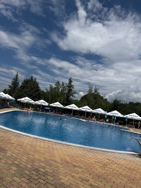 Tourist documents spa hotel visit in Yagoda, Bulgaria
