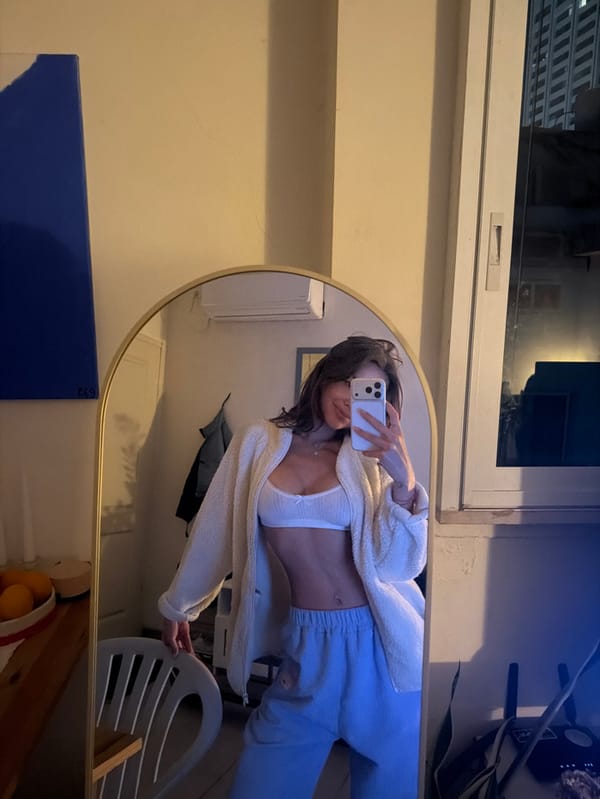 Young woman photographed at multiple indoor Tel Aviv locations
