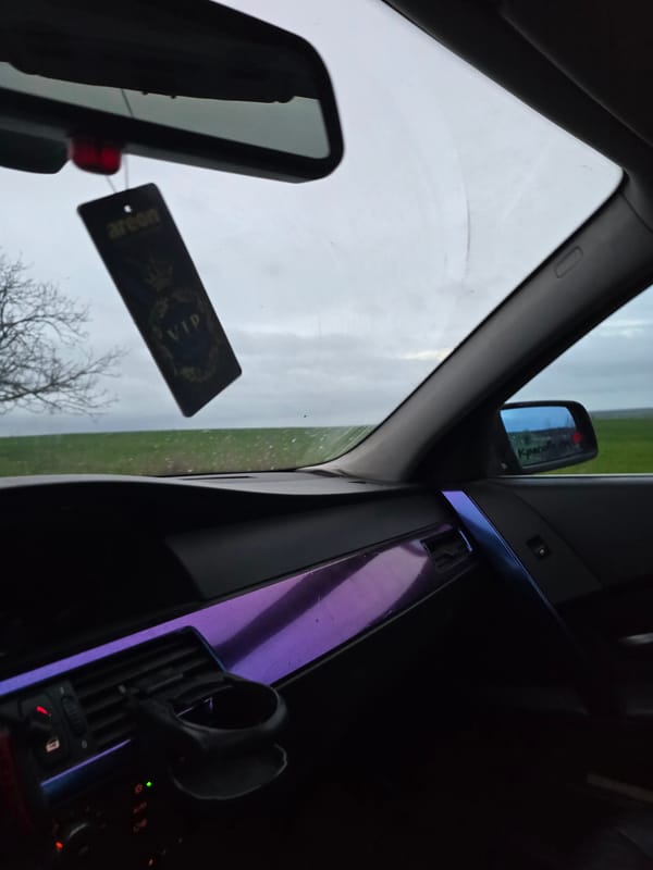 Rural road conditions documented near Yambol, Bulgaria after rain