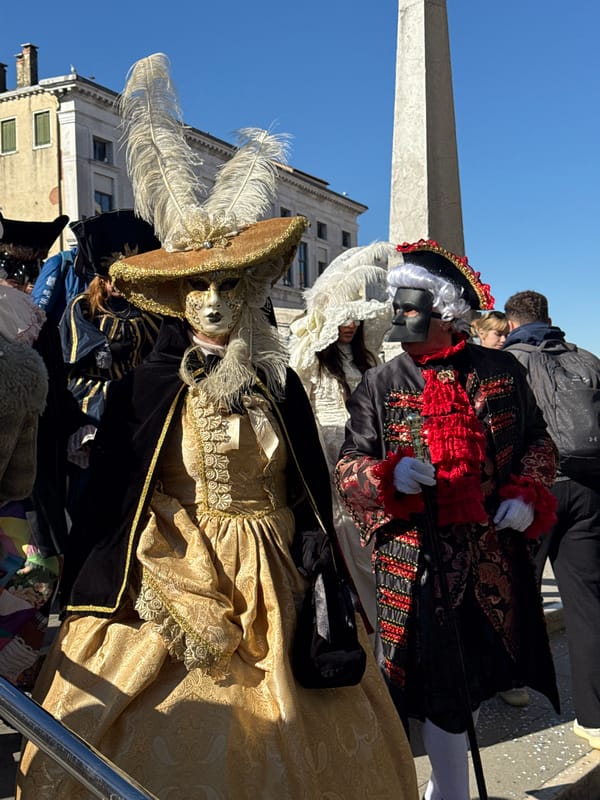 Morning scenes of Venice streets, canals, clergy captured