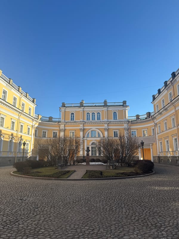 Saint Petersburg courtyard and canal scenes documented