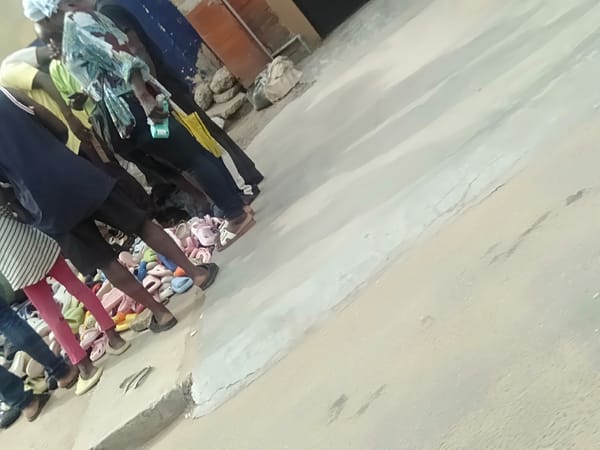 Daily street commerce observed in Shangisha Nigeria neighborhood