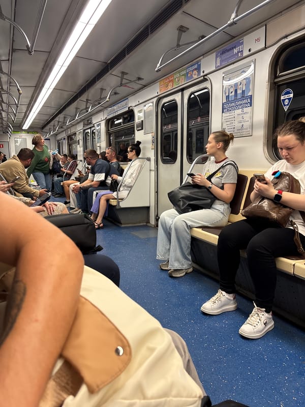 Routine subway commute documented at underground transit station