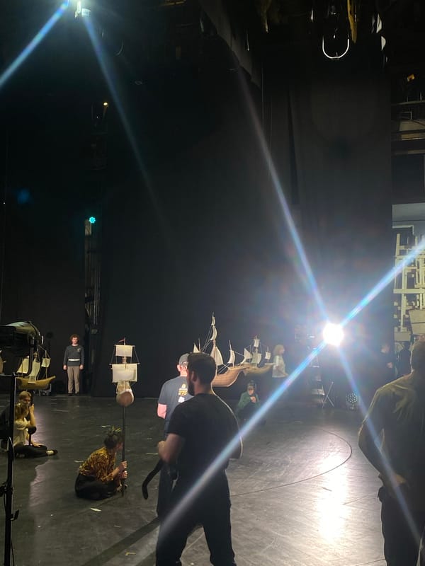 Pirate-themed theatrical performance staged in rural Russia