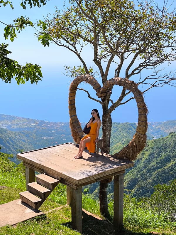 Scenic overlooks and mountain views around Abang, Indonesia
