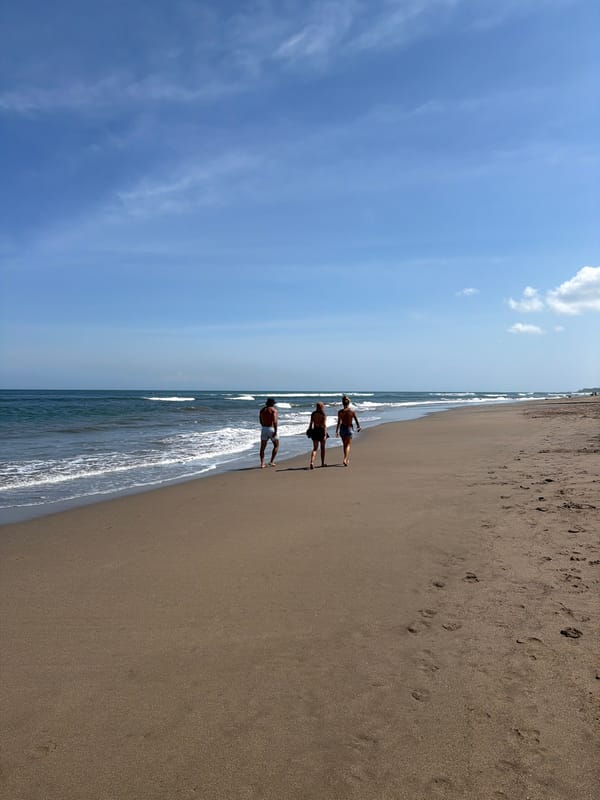 Quiet afternoon on a North Kuta beach in Bali