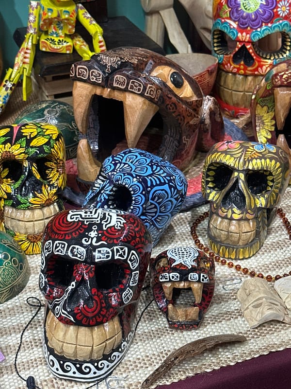 Traditional Mexican folk art and crafts observed in Mexico City