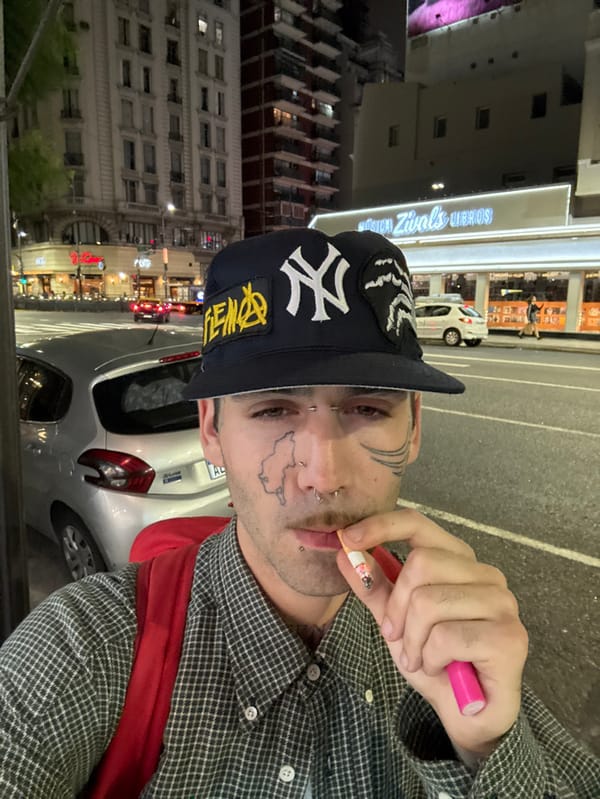 Evening documentation of Buenos Aires landmarks and street life