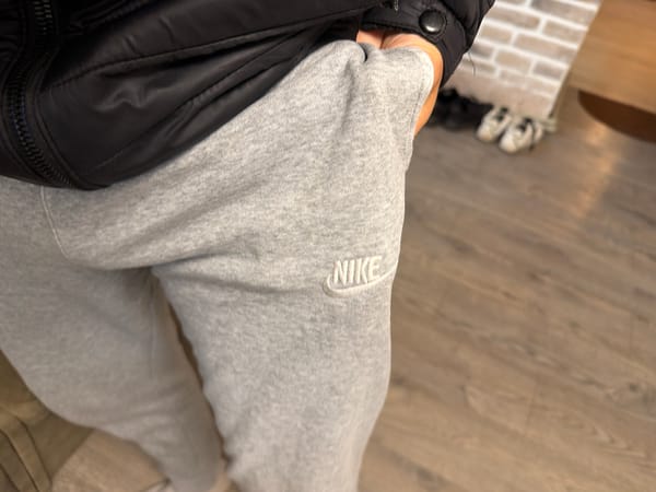 Person in Nike athletic wear photographed in Vardim