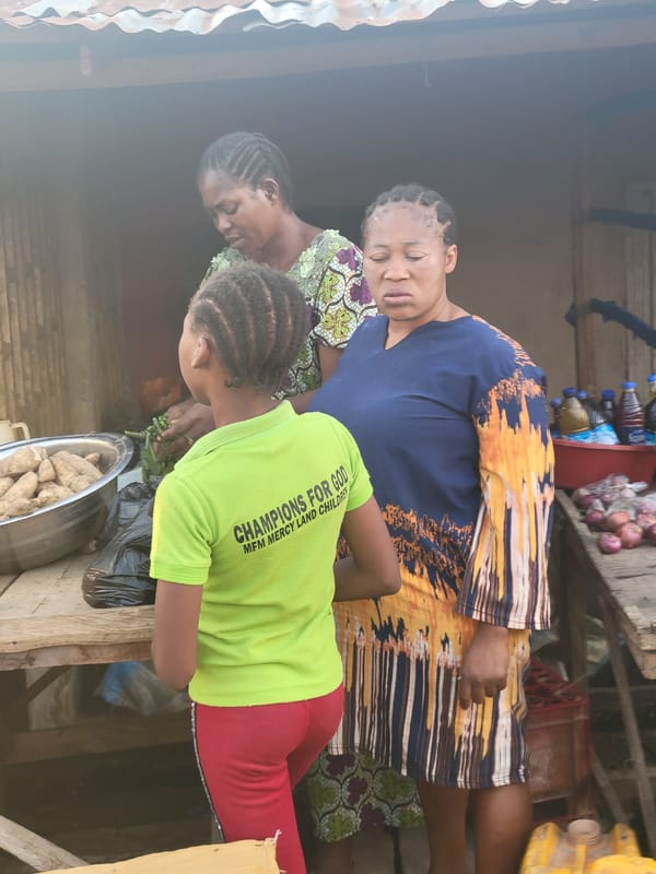 Daily market life unfolds across Nigerian communities