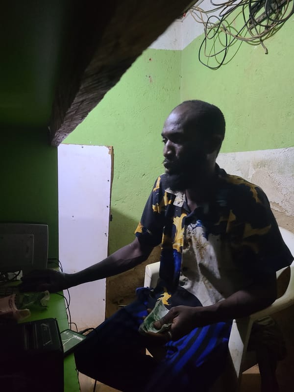 Indoor gathering captured in Jos, Nigeria room over 4-minute span