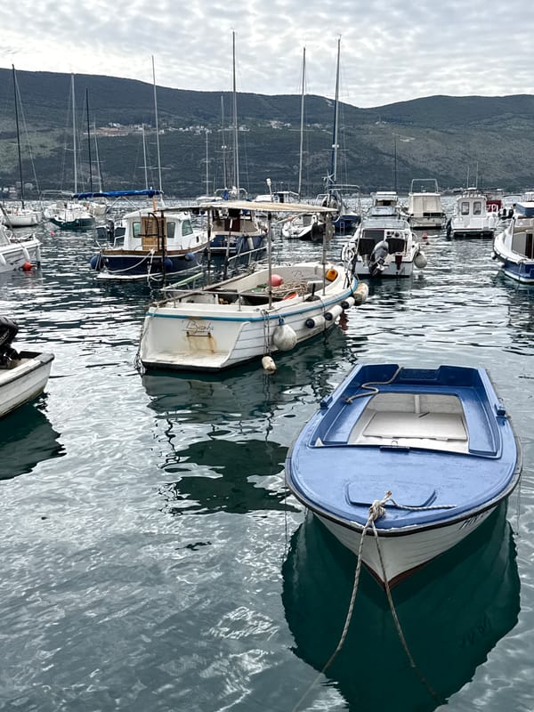 Witness documents Herceg Novi marina scenes in Montenegro