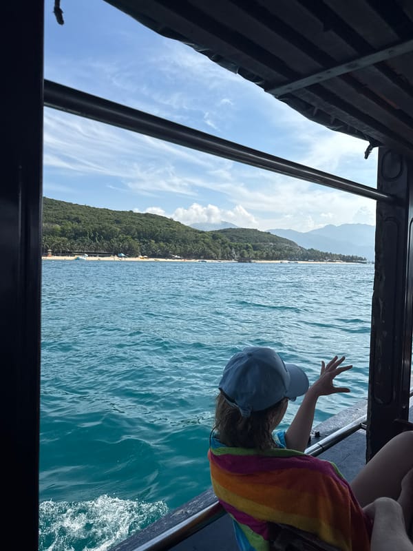 Morning boat trip captured off Nha Trang coast