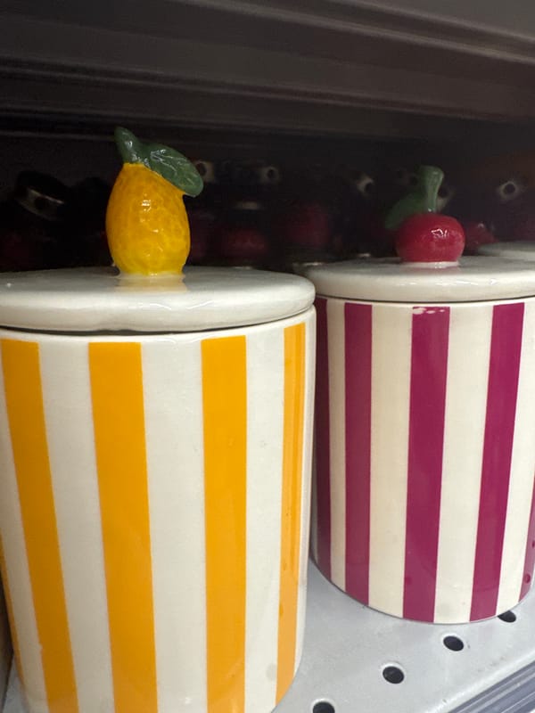 Browsing a Stavropol shop's eclectic mix of novelties and goods