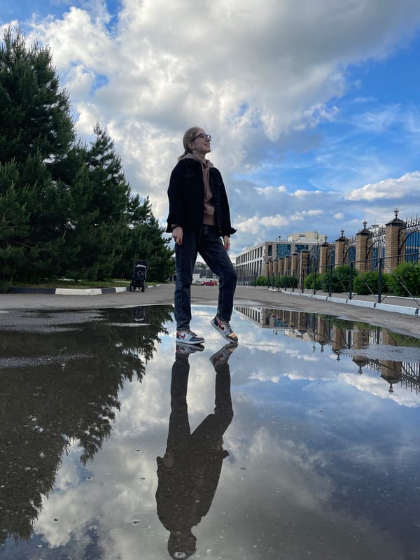 Puddle reflections and mirrors captured across Izhevsk, Russia
