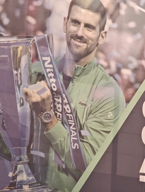 Djokovic photographed with ATP Finals trophy in Serbia