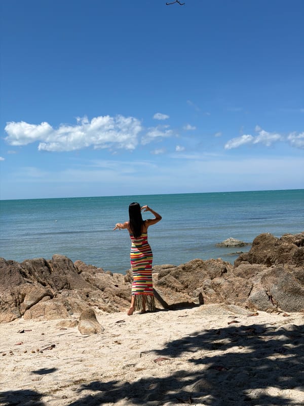 Quiet beach morning at Baan Plai Laem, Koh Samui