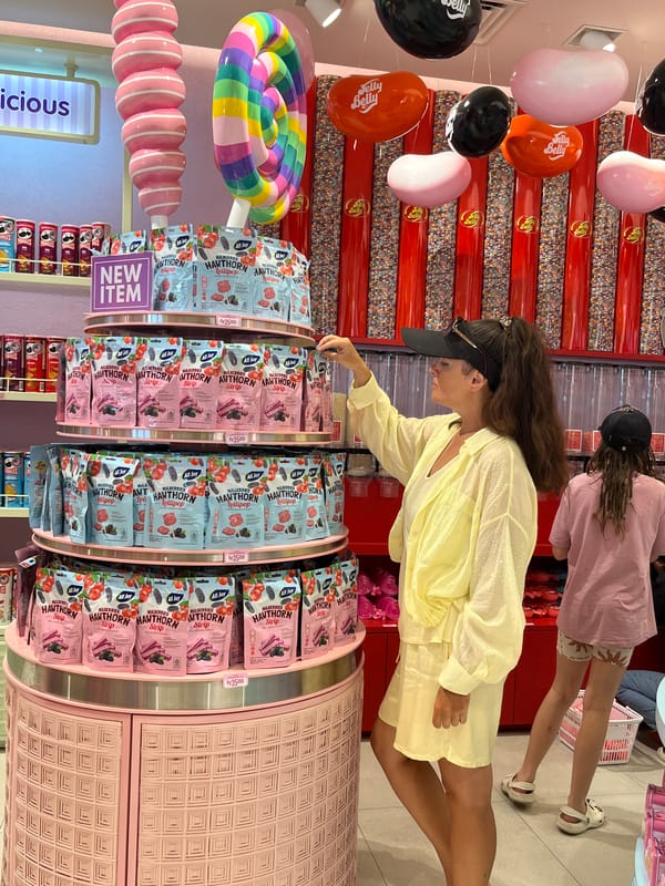 Afternoon mall crawl through Denpasar's candy stores and quirky interiors