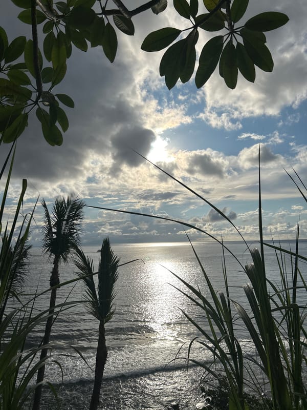 Morning documentation of Senggigi coastal town scenes and architecture
