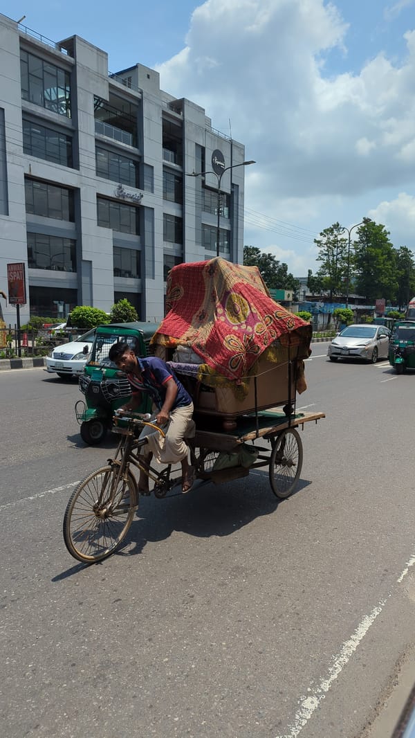 Morning rush hour traffic observed in Dhaka streets