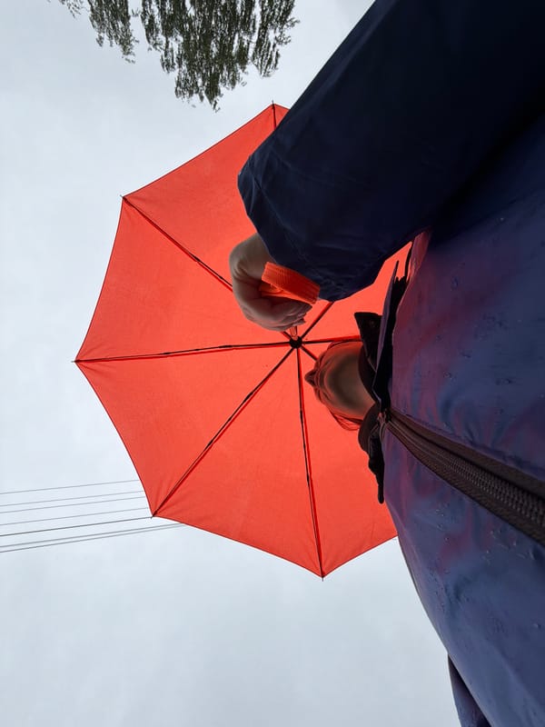 Early morning rain walk documented in Chaikovsky, Russia