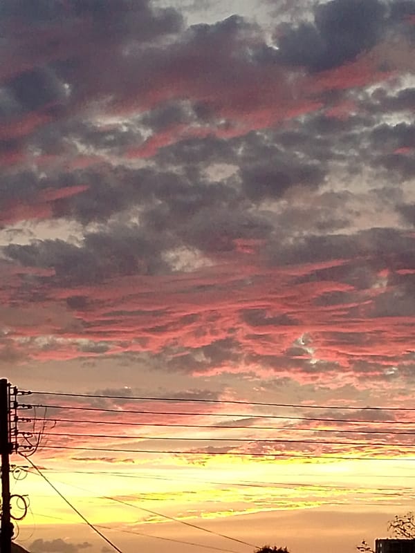 Sunset documented over Juan Griego Venezuela March 30