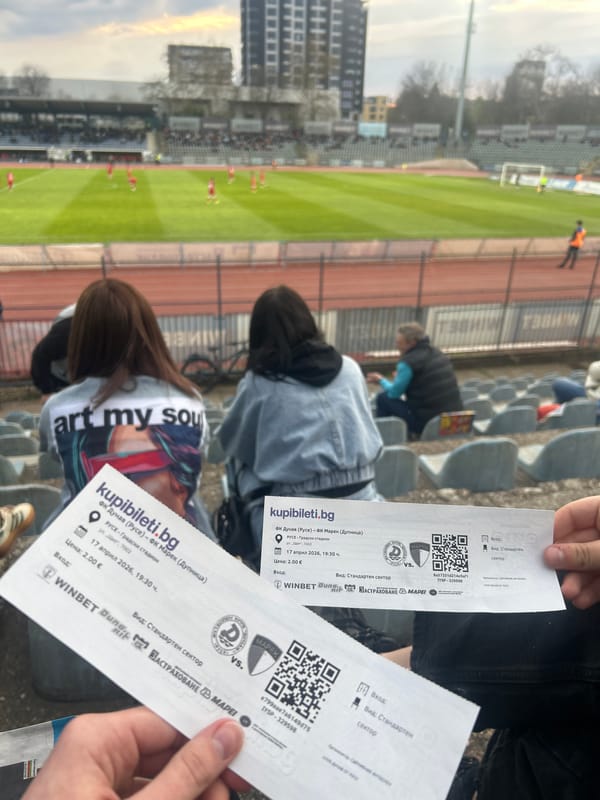 Soccer tickets documented at stadium in Ruse, Bulgaria