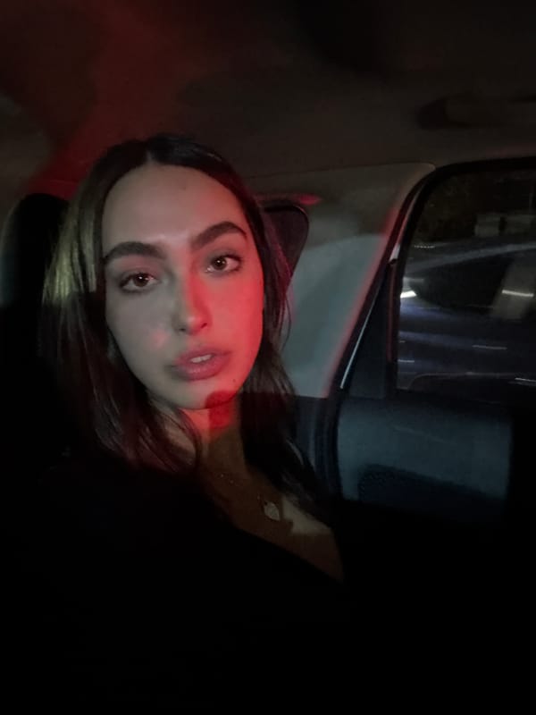 Young woman observed in vehicle, Mexico City early morning
