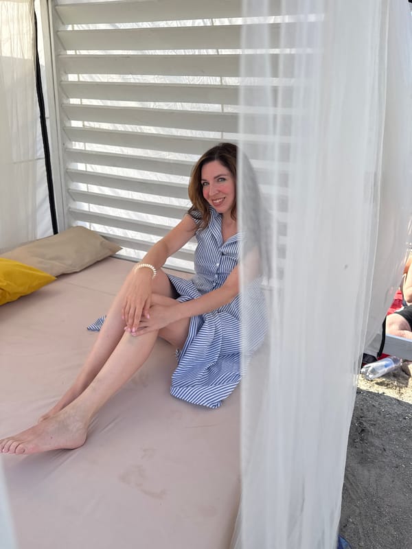 Lazy summer afternoon at an Odesa beach club