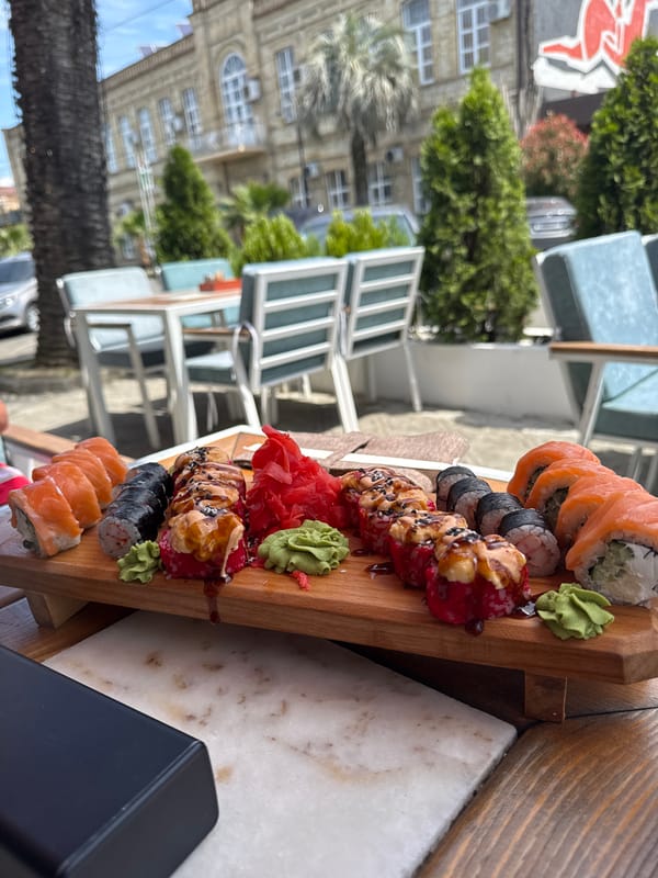 Morning scenes captured across Sokhumi cafes and streets