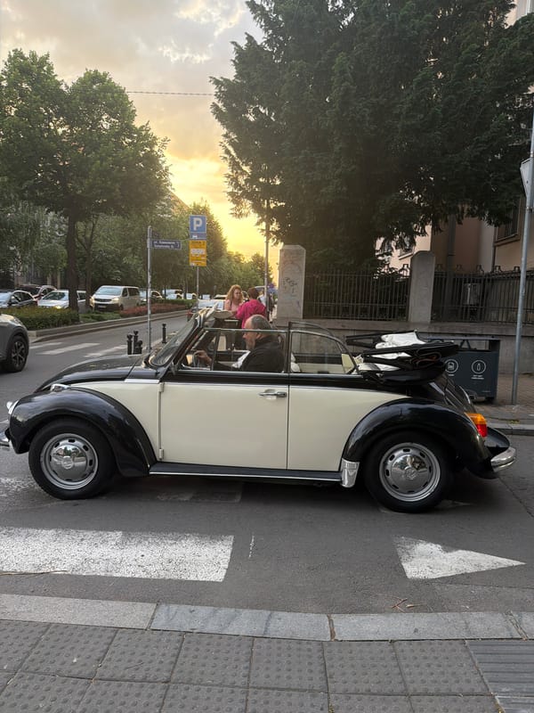 Vintage VW Beetle spotted parked in Belgrade's Vracar district