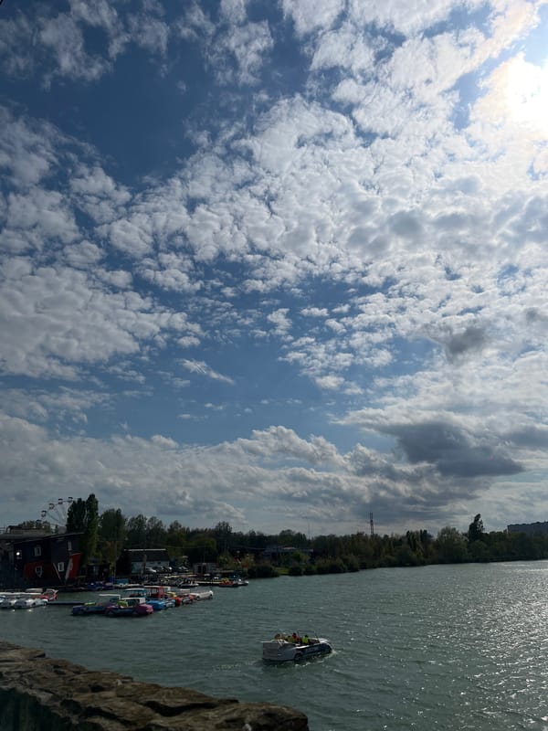 Springtime waterfront scenes captured along Krasnodar's Kuban River