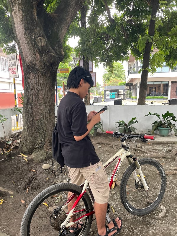 Bike ride and café stop in Davao City, Philippines