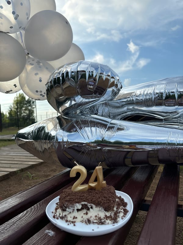 24th birthday celebration at Kama River beach, Chaikovsky Russia