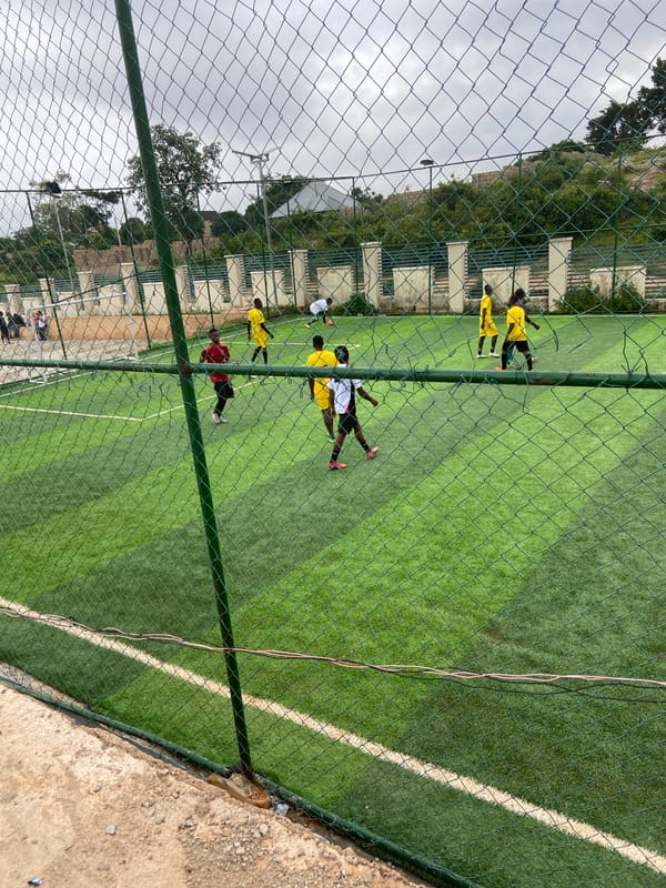 Soccer, gardens, and Jos hillside life at a local recreational site