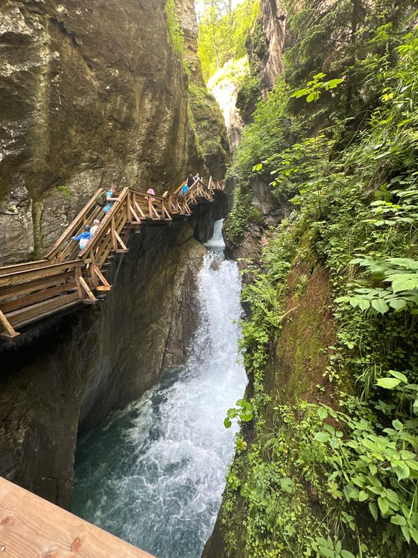 Walking the gorge trails at Sigmund-Thun-Klamm, Kaprun
