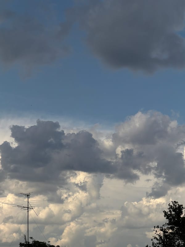 Stormy skies roll over Chirchik on a June afternoon
