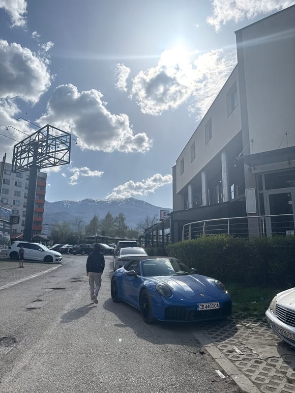 Everyday street scenes and parked cars documented in Sofia