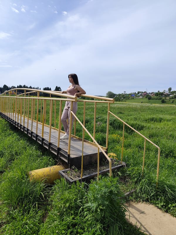 Woman photographed at multiple locations in Фоки, Russia village