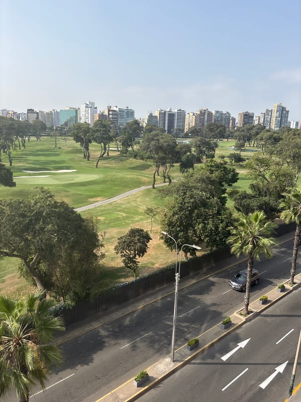 Aerial views captured of Lima Golf Club, San Isidro