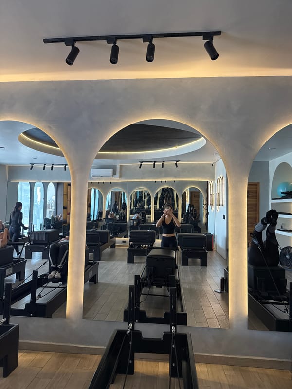 Inside a sleek Pilates studio in Tlaxcalancingo, Mexico