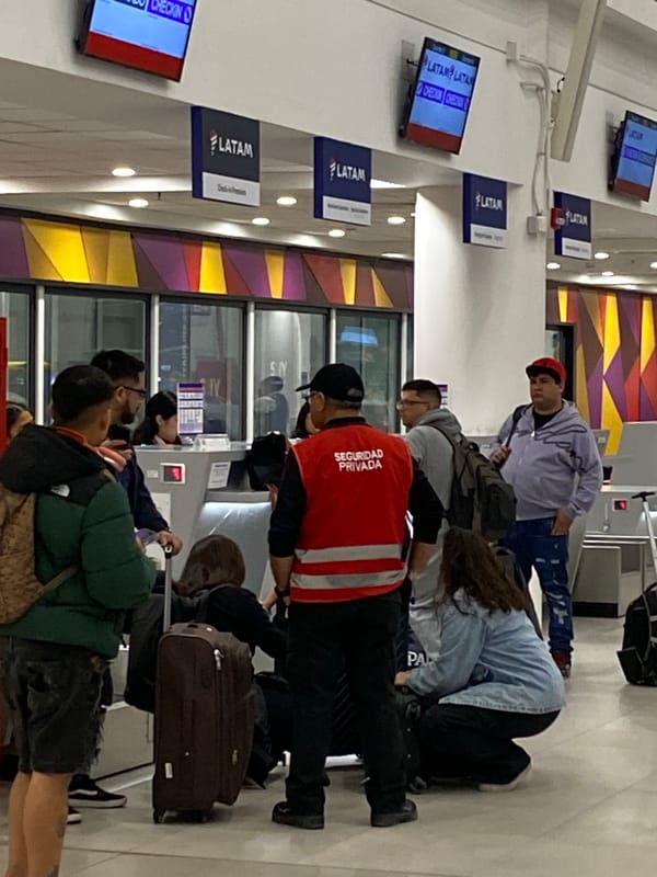 Early morning airport activity captured at Arica International Airport