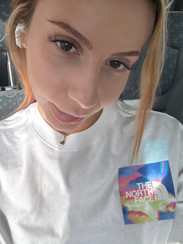 Woman in North Face shirt observed in vehicle Friday morning